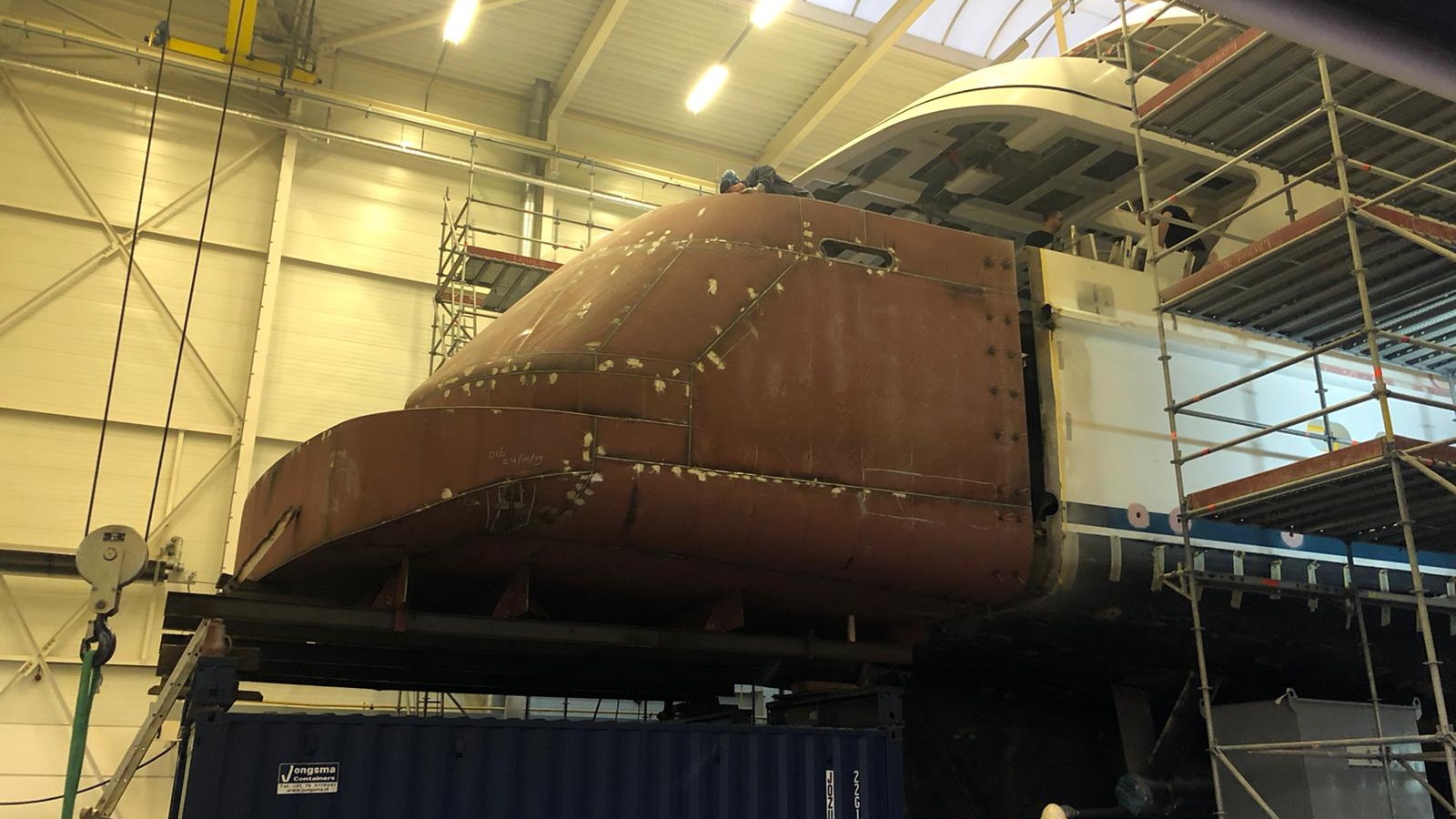 Broadwater during conversion