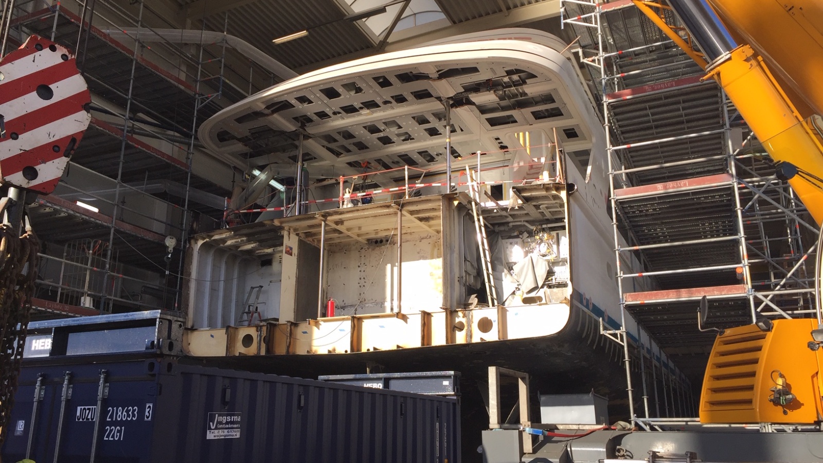 Broadwater during conversion